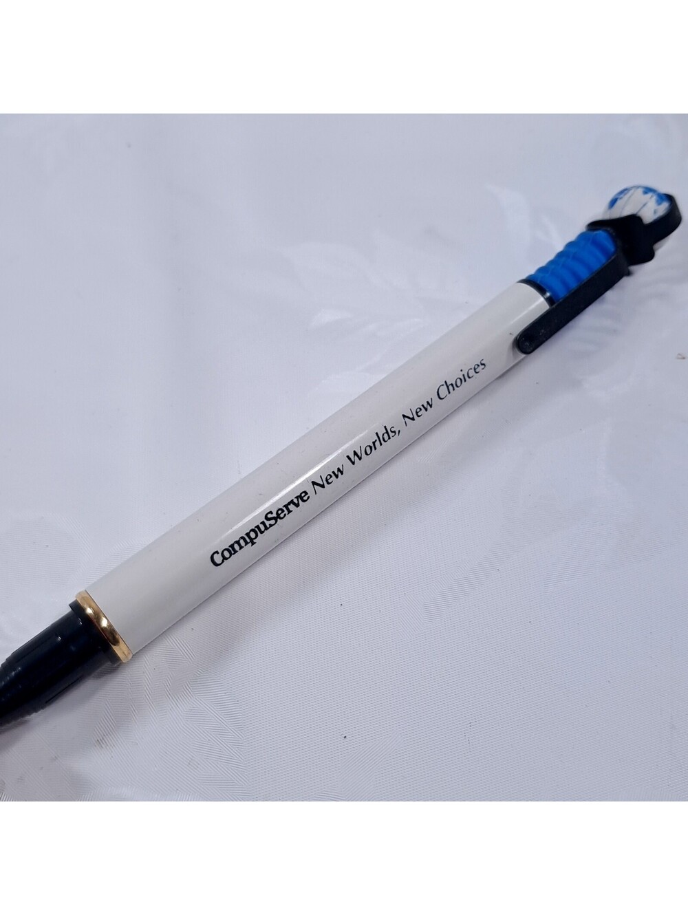 Vintage CompuServe New World New Choices Ballpoint Pen world spinning globe